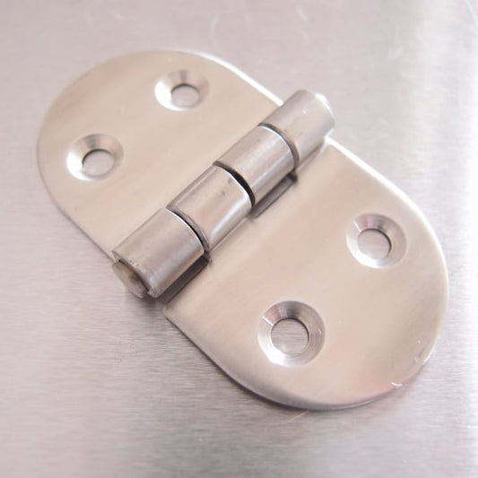 75mm x 40mm Oval Hinge - Stainless steel AISI316 - Satin Finish