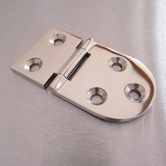 76mm x 40mm Half Oval Hinge Stainless steel AISI 316