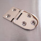 76mm x 40mm Half Oval Hinge Stainless steel AISI 316