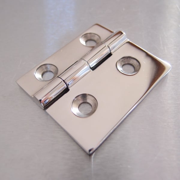 52mm x 61mm Stainless Steel Small Square Offset Hinges - 316 grade