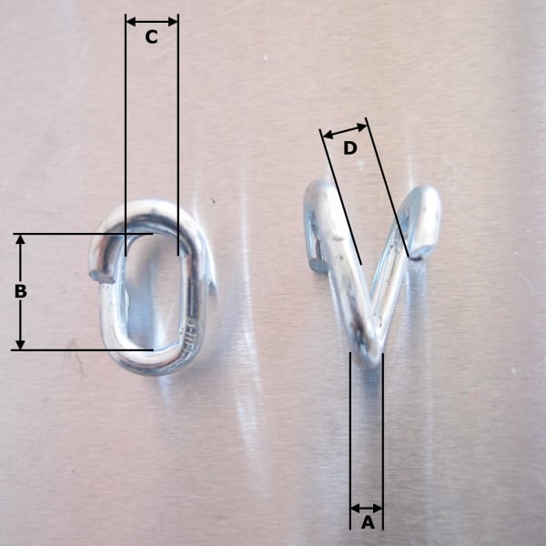 Scarf - Lap, Repair, Mending - Link - Zinc Plated