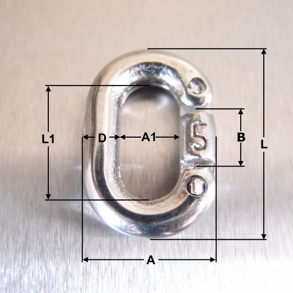 Stainless Steel Split Connecting Links - AISI 316