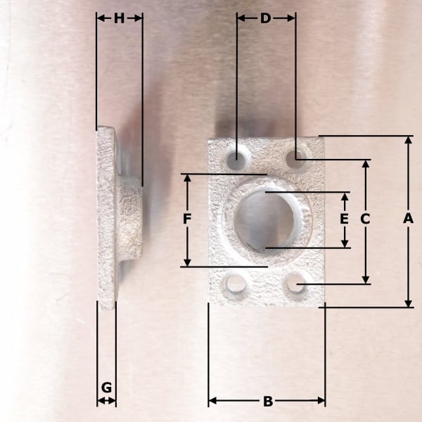 Rowlock Plates : Galvanised