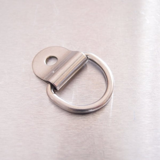 3mm x 20mm Stainless Steel Dee Ring and Cleat - AISI 316