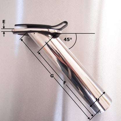 Stainless Steel Fishing Rod Holder - AISI 316