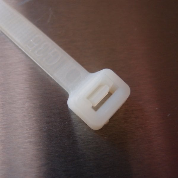 CLEARANCE Cable Ties - WHITE (Natural) in packs of 100