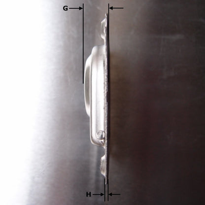 Stainless Steel Flush Lifting Pull with Spring - AISI 316