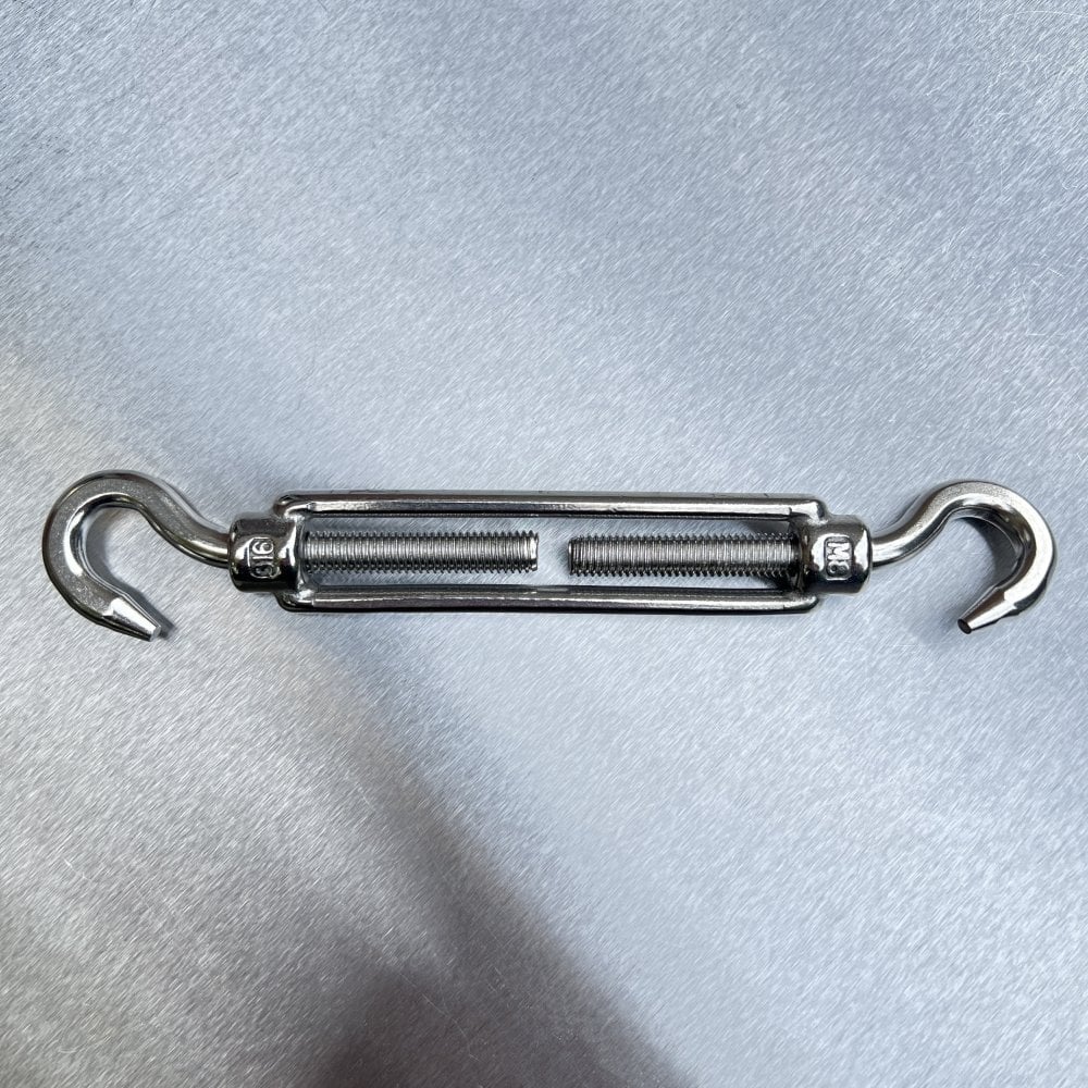 Stainless Steel Open Body Turnbuckles - Straining Screw - Hook and Hook