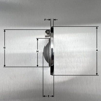 Stainless Steel Round Hatch Pull Ring 50mm