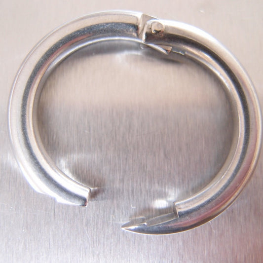 Stainless Steel Lockable Split Round Ring - AISI 316 - Clearance item