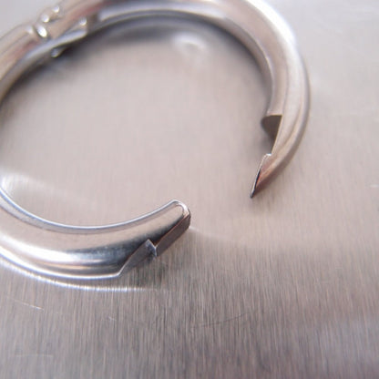 Stainless Steel Lockable Split Round Ring - AISI 316 - Clearance item