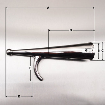 190mm Stainless Steel Single Boat Hook Heads - AISI 316