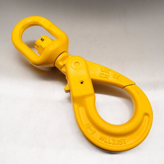 Grade 8 Swivel Self Locking Hook