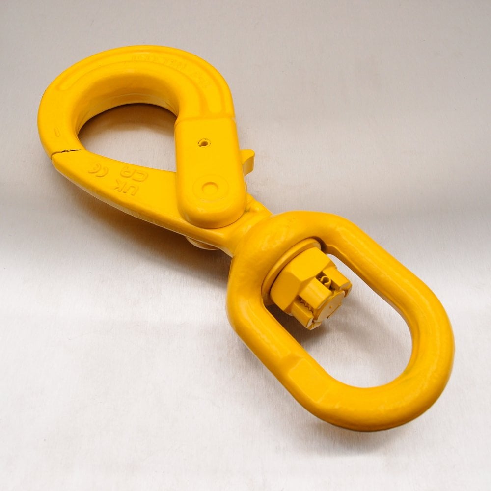 Grade 8 Swivel Self Locking Hook