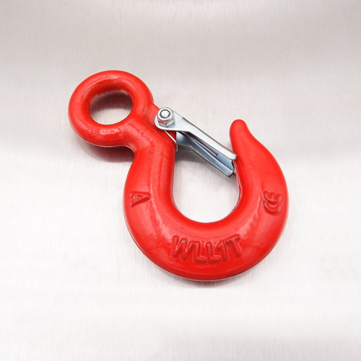 Large Eye Hooks: Alloy Steel with Safety Catch - Painted