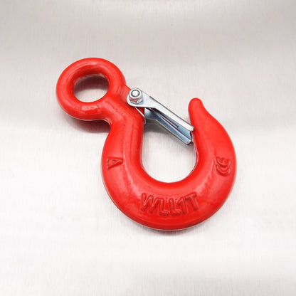 Large Eye Hooks: Alloy Steel with Safety Catch - Painted