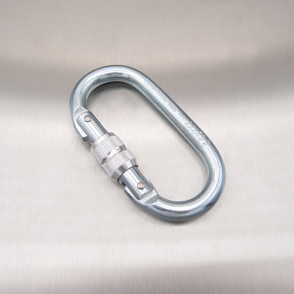 Carabiner - Screw Gate - 18mm Opening - 25kN - Zinc Plated Steel - Working at Height