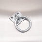 Binnacle Ring / Ring On Plate - 50mm x 50mm - Galvanised Steel