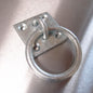 Binnacle Ring / Ring On Plate - 50mm x 50mm - Galvanised Steel