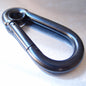 Black Coated Carbine Hooks with Eyelet