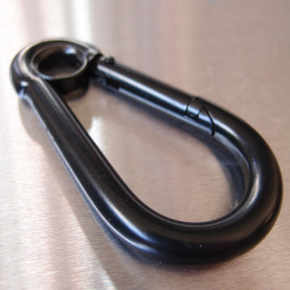 Black Coated Carbine Hooks with Eyelet