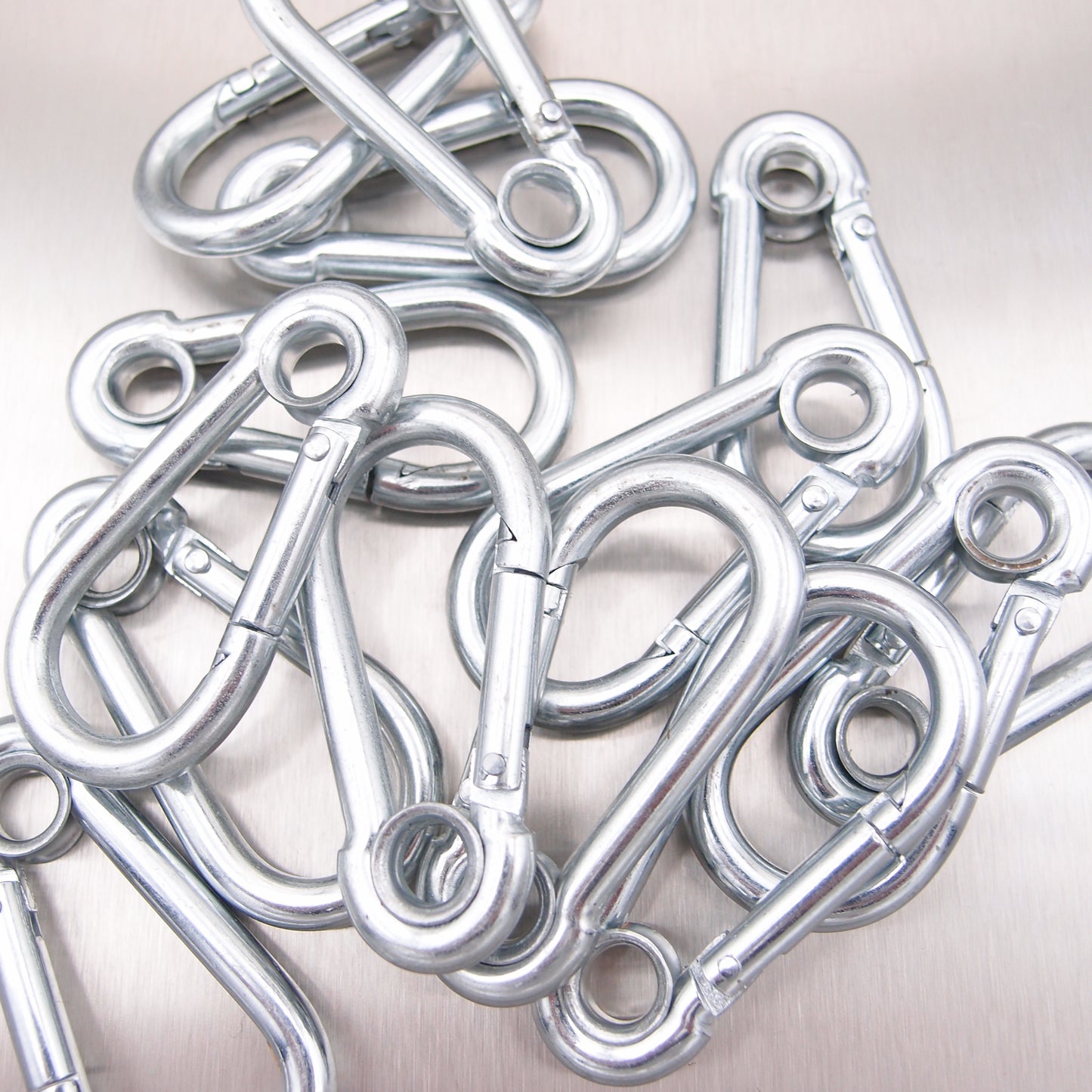 Carbine Hooks: Zinc Plated - with Eyelet