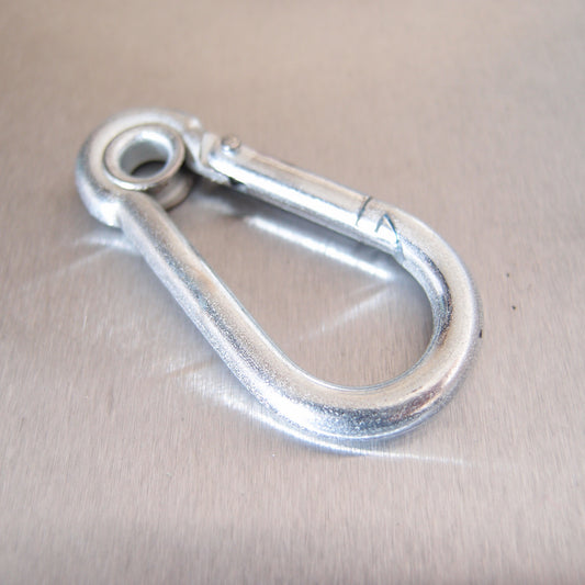 Carbine Hooks: Zinc Plated - with Eyelet