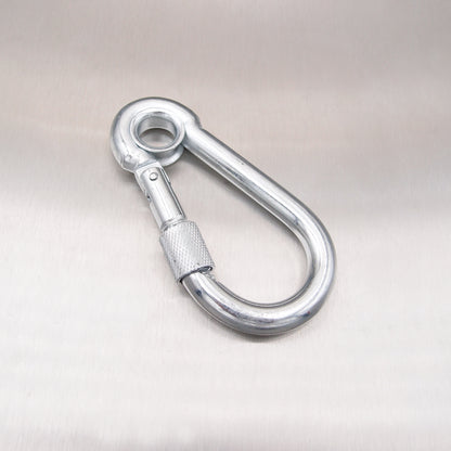 Carbine Hooks Zinc Plated with Eyelet and Screw Nut