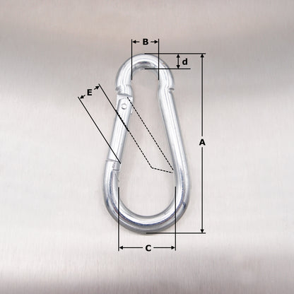 Carbine Hook (Carabiner) - Zinc Plated