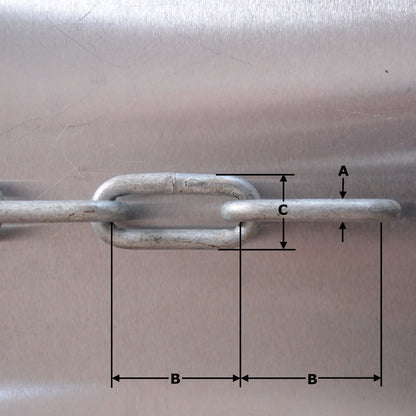 Long Link Chain - Galvanised