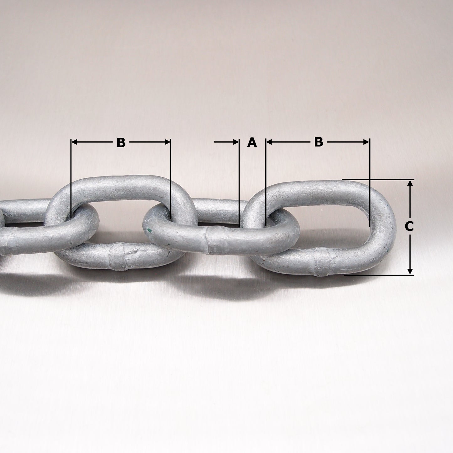 Mid Link Chain - Galvanised