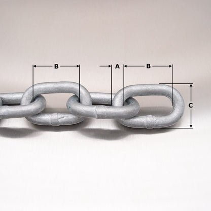Mid Link Chain - Galvanised