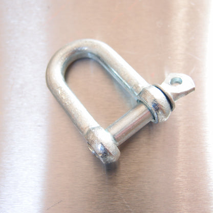 Commercial Dee Shackle: Galvanised with Screwed Collar Pin