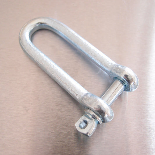 Commercial Long Dee Shackle Galvanised - Screw Pin