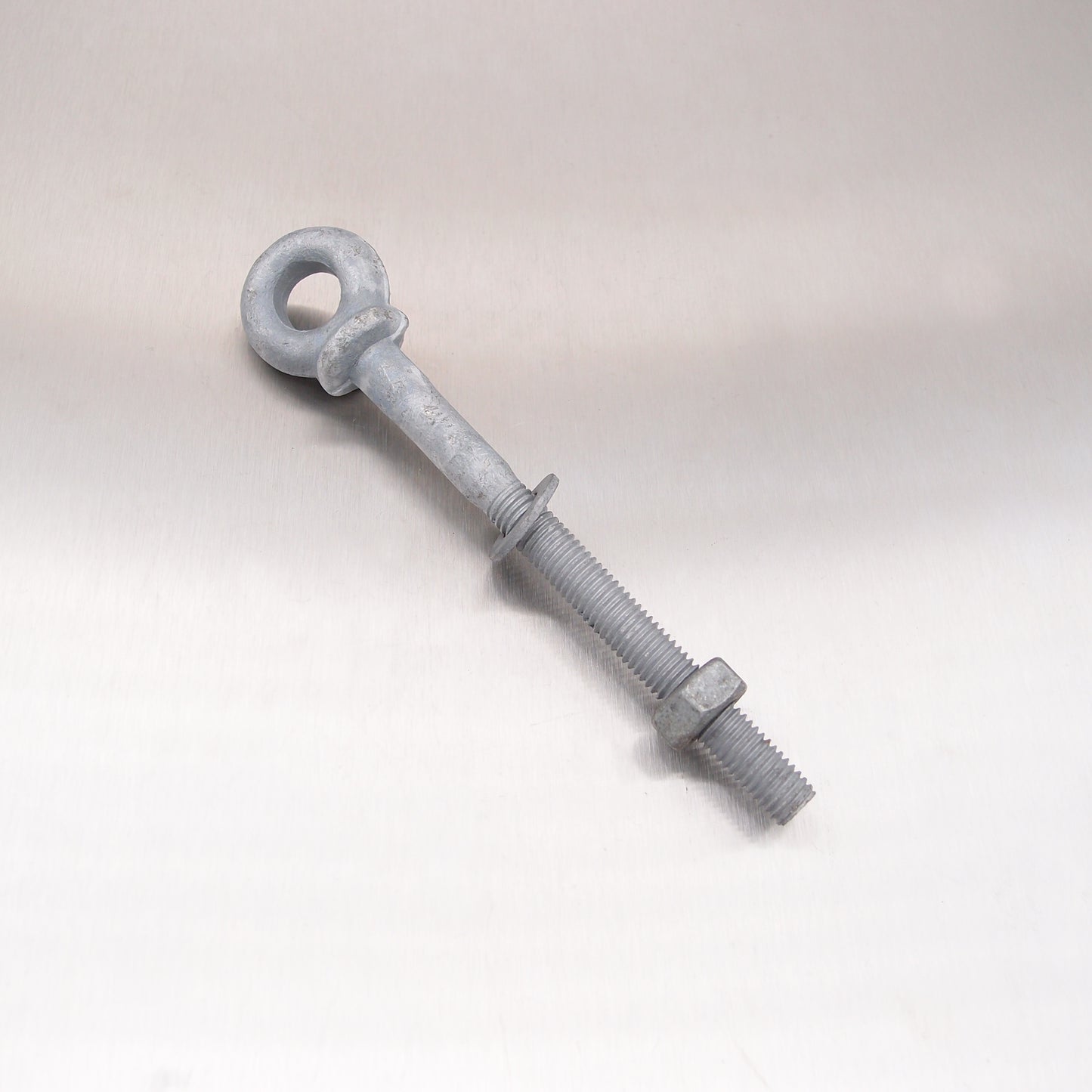 Long Shank Eyebolts with Nut and Washer - Galvanised