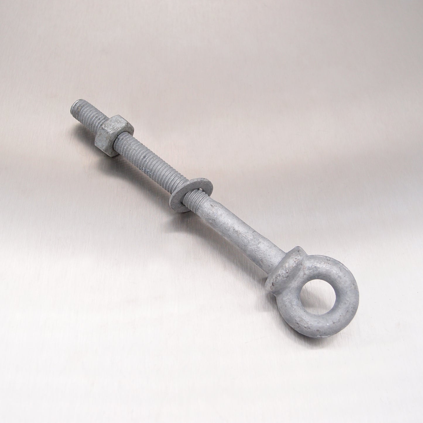 Long Shank Eyebolts with Nut and Washer - Galvanised