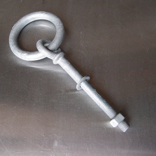 Ringbolts with Nut and Washer Galvanised