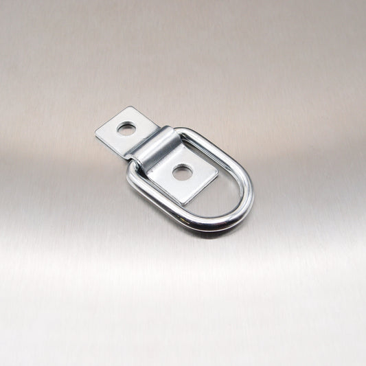 D-Ring with Mounting Bracket - Zinc Plated Steel