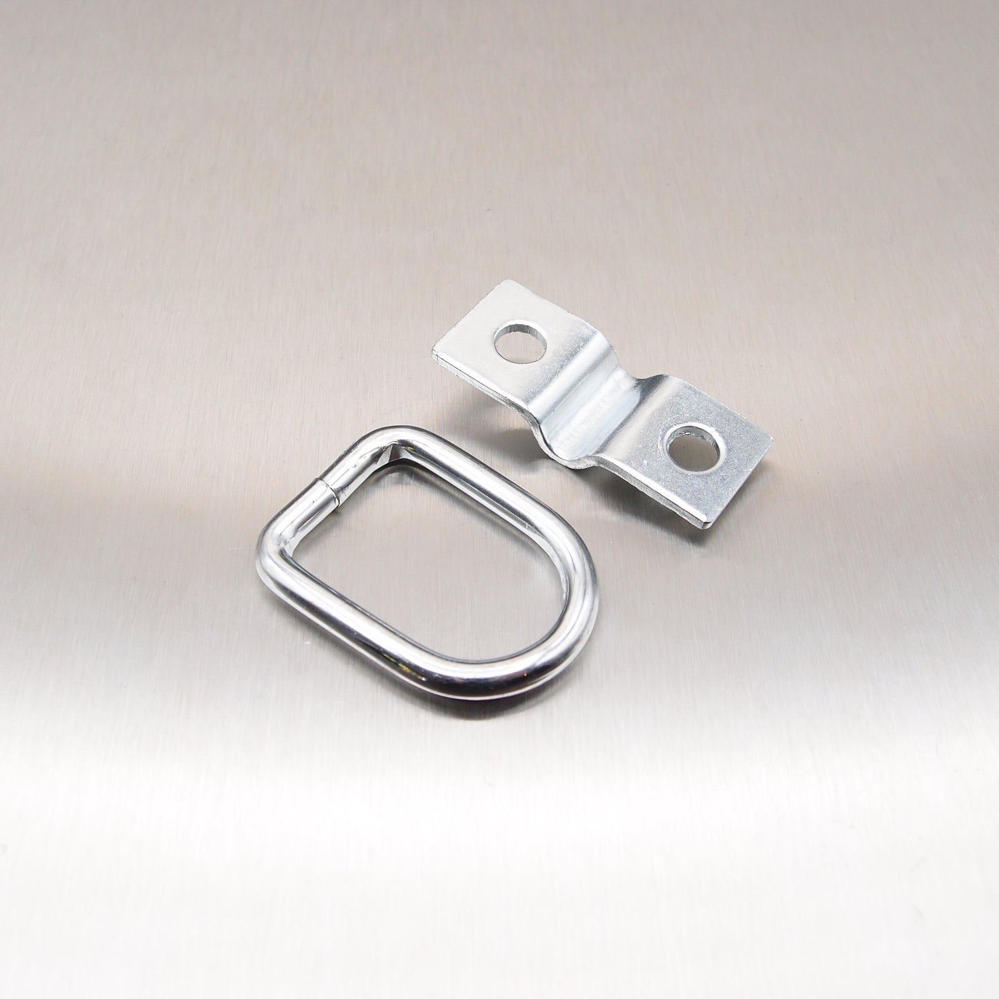 D-Ring with Mounting Bracket - Zinc Plated Steel