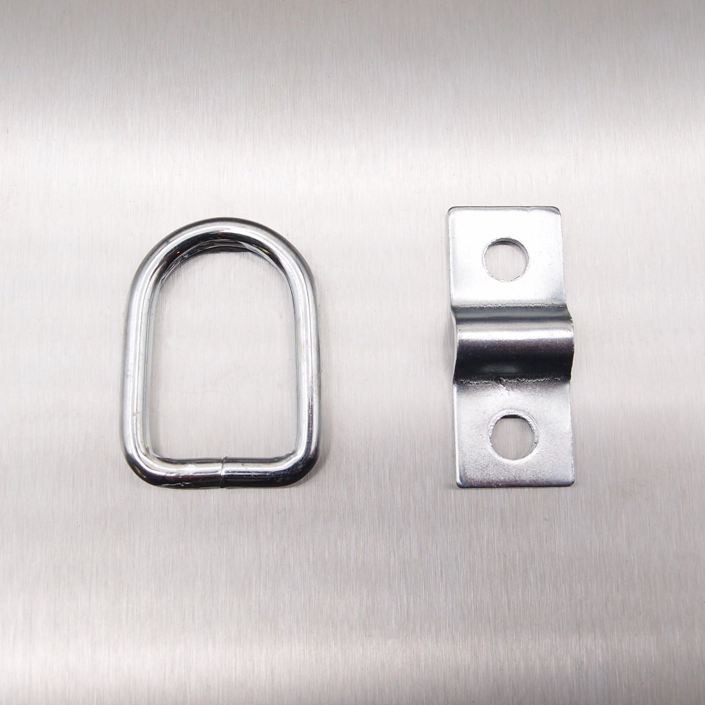 D-Ring with Mounting Bracket - Zinc Plated Steel