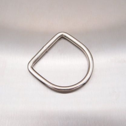 Dee Ring Mild Steel - Nickel Plated