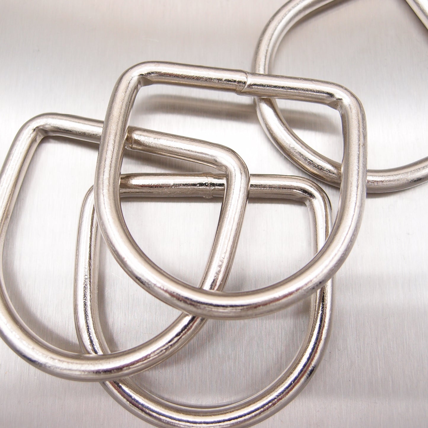 Dee Ring Mild Steel - Nickel Plated