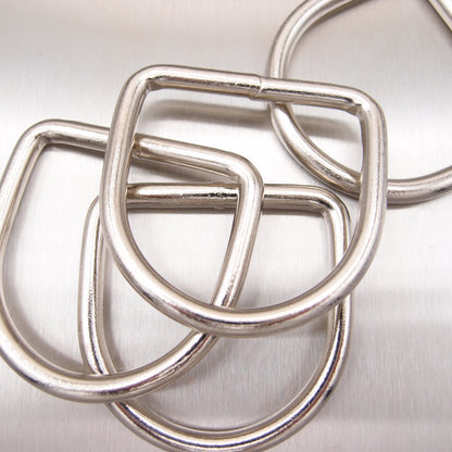 Dee Ring Mild Steel - Nickel Plated