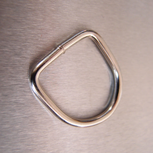 Dee Ring Mild Steel - Nickel Plated