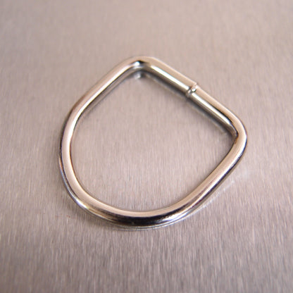 Dee Ring Mild Steel - Nickel Plated