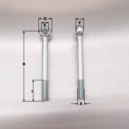 DIN444 Eyebolts Type B - Zinc plated