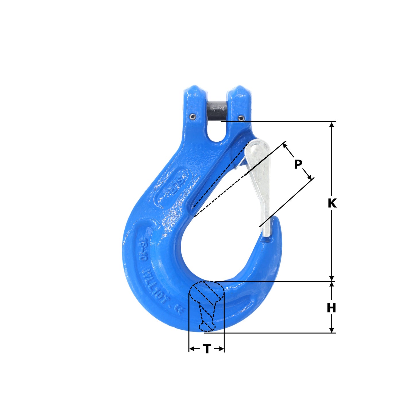 Grade 100 Clevis Sling Hook with Safety Catch