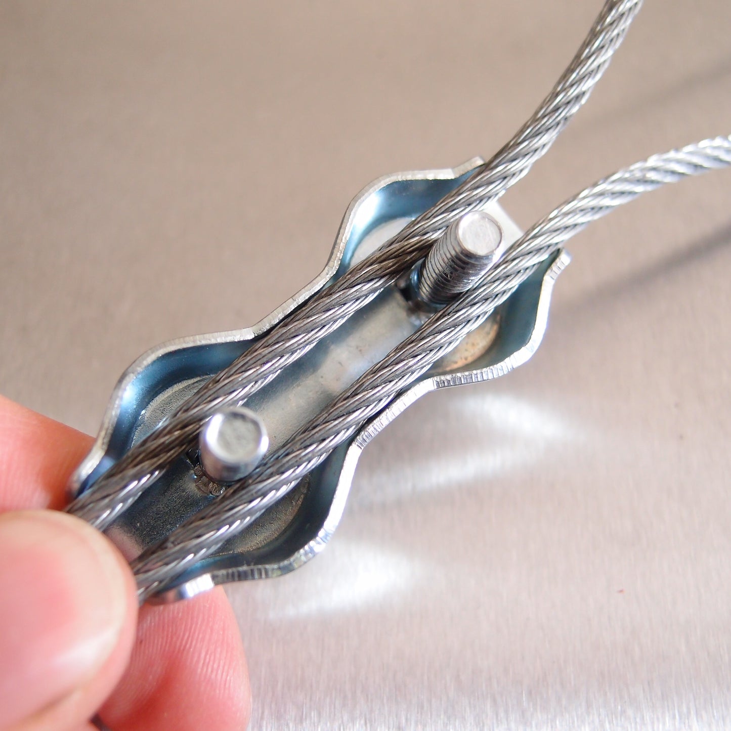 Duplex Wire Rope Grips: Zinc Plated