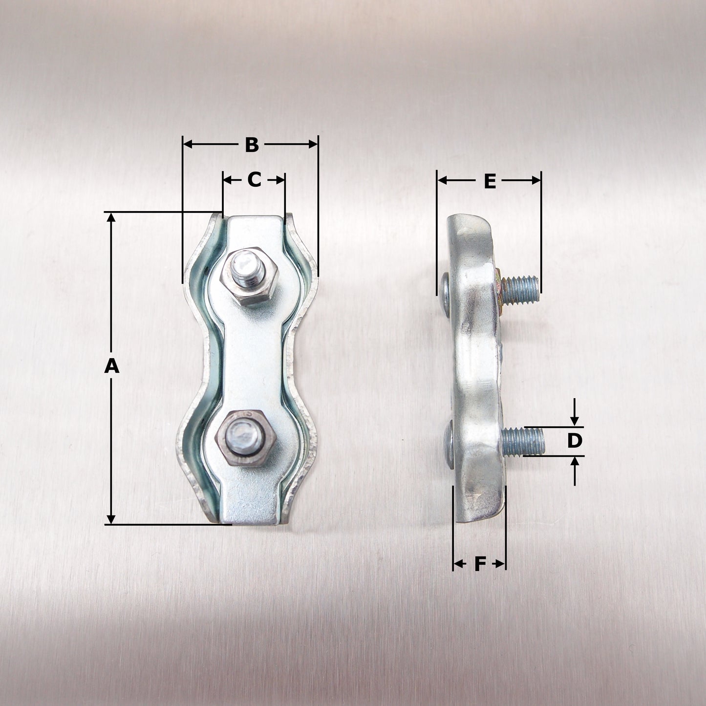 Duplex Wire Rope Grips: Zinc Plated
