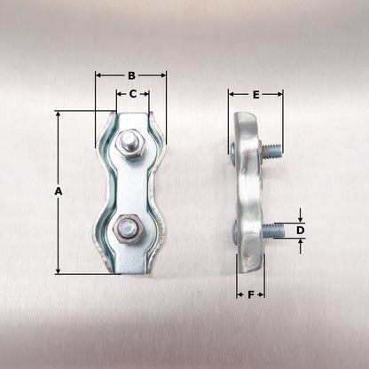 Duplex Wire Rope Grips: Zinc Plated